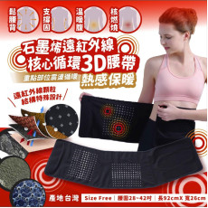 台灣石墨烯遠紅外線 核心循環3D腰帶 (9月下旬)